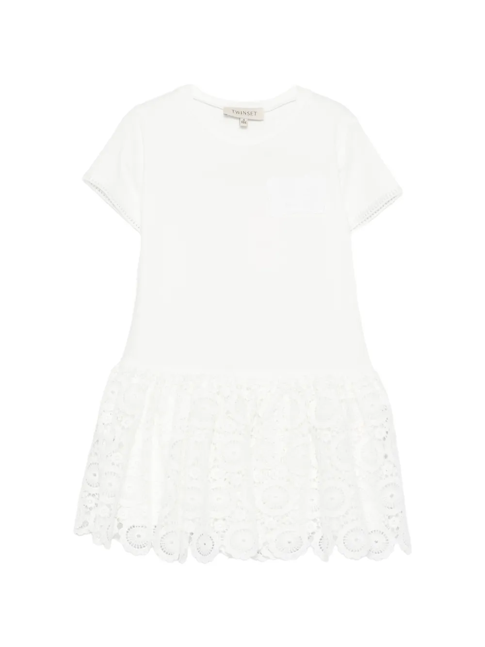 TWINSET Kids lace dress - Bianco
