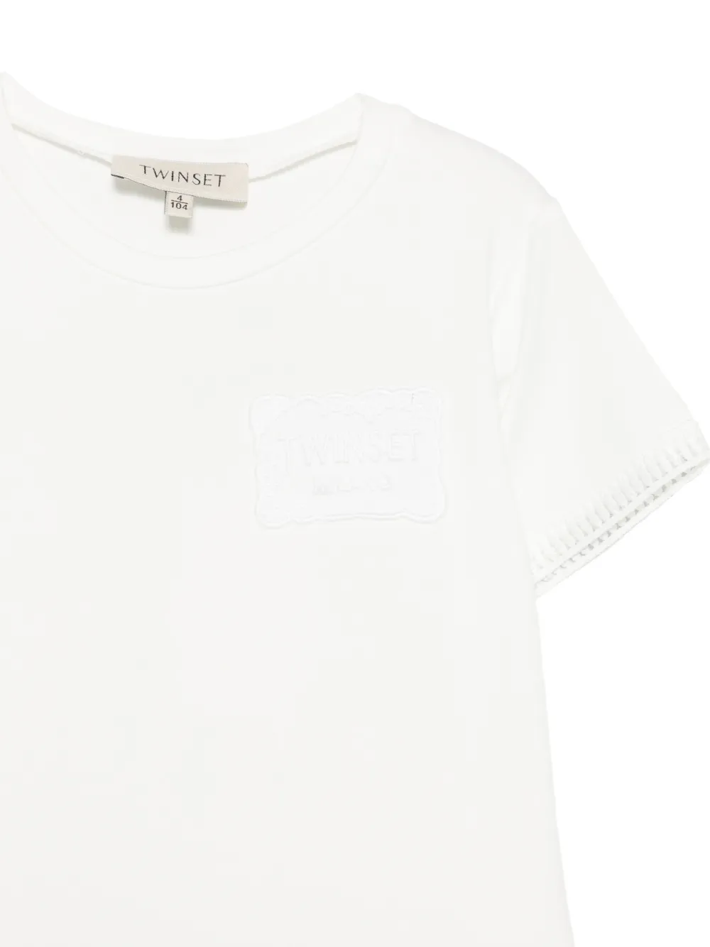 TWINSET Kids Kanten jurk Wit