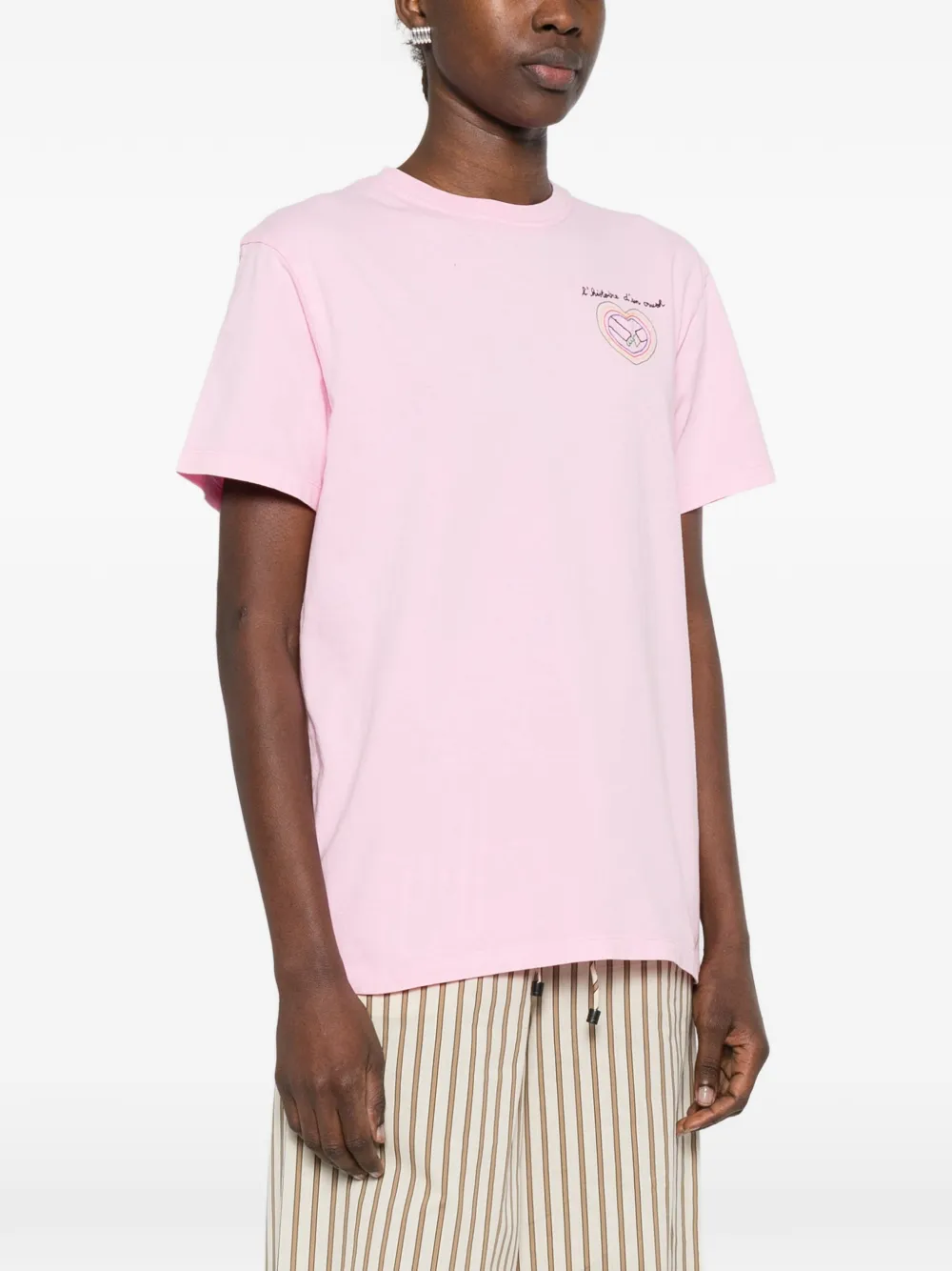  Maison Labiche Lettering T-shirt - Pink 