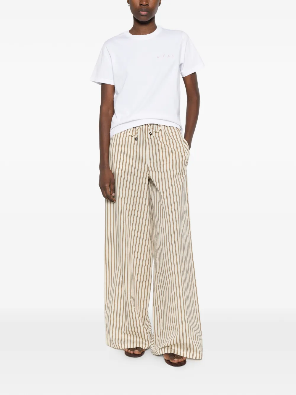  Maison Labiche Camiseta Con Letras - Blanco 
