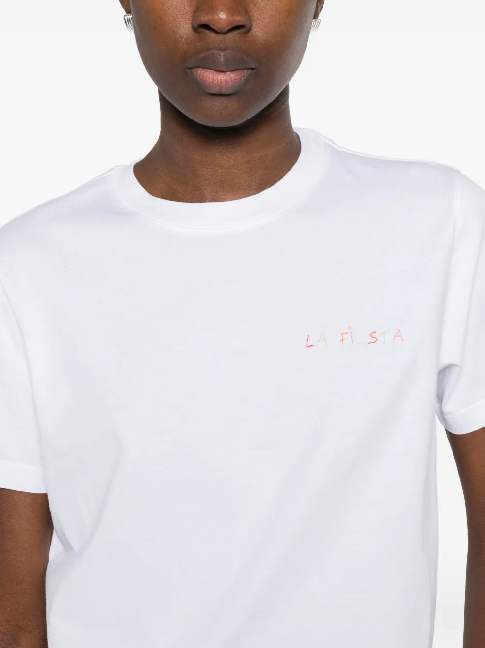Maison Labiche T-shirt met tekst Wit
