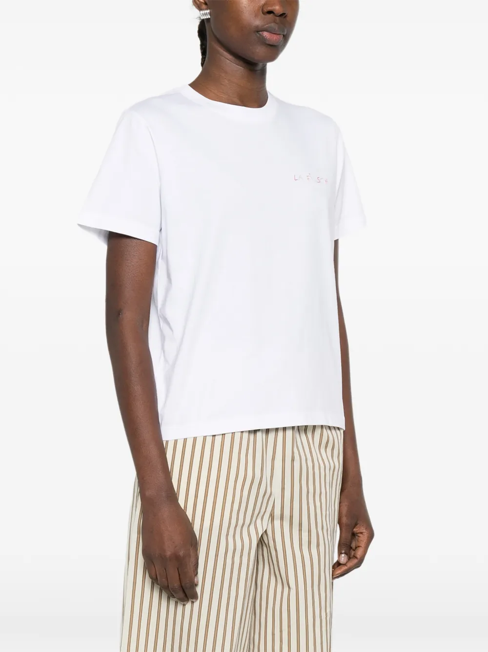  Maison Labiche Camiseta Con Letras - Blanco 