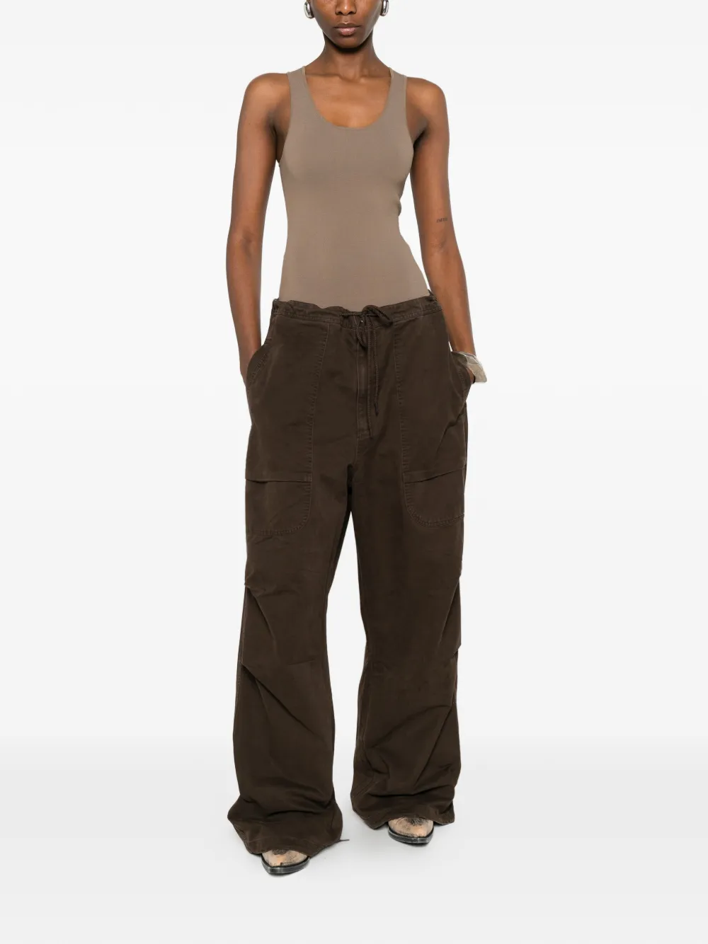  Entire Studios Sleeveless Bodysuit - Brown 