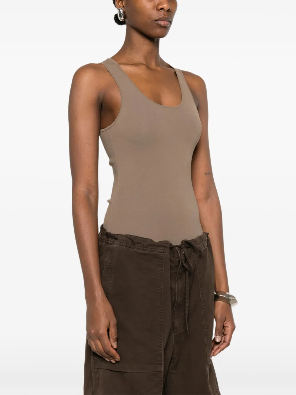  Entire Studios Sleeveless Bodysuit - Brown 