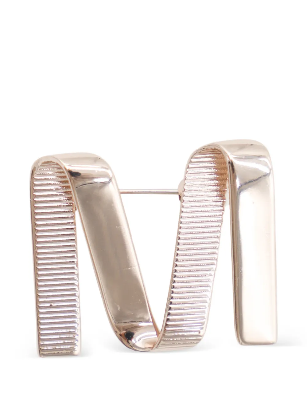  Max Mara Broche Con Letra M - Dorado 
