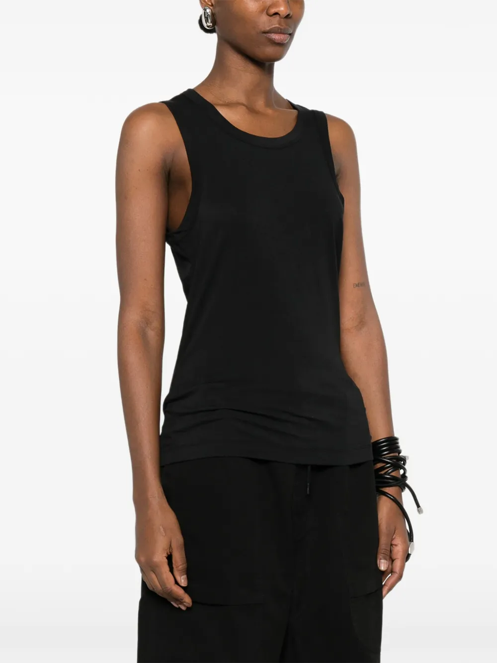 Entire Studios Round-neck Top - Black 
