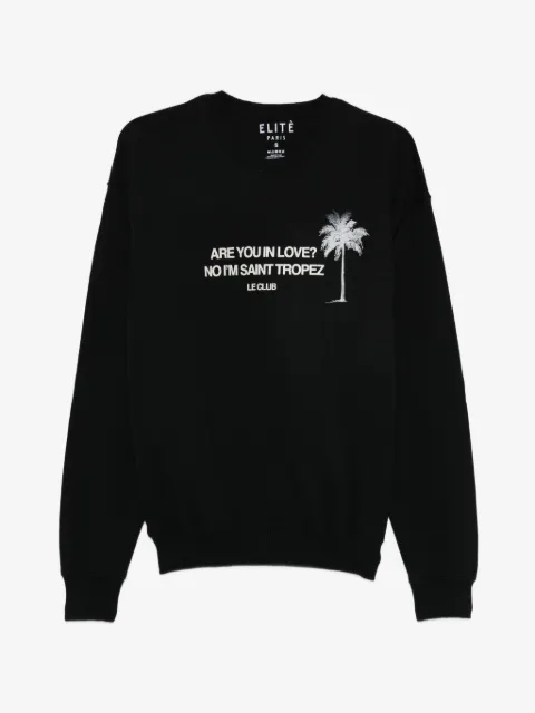 Elite palm print sweatshirt