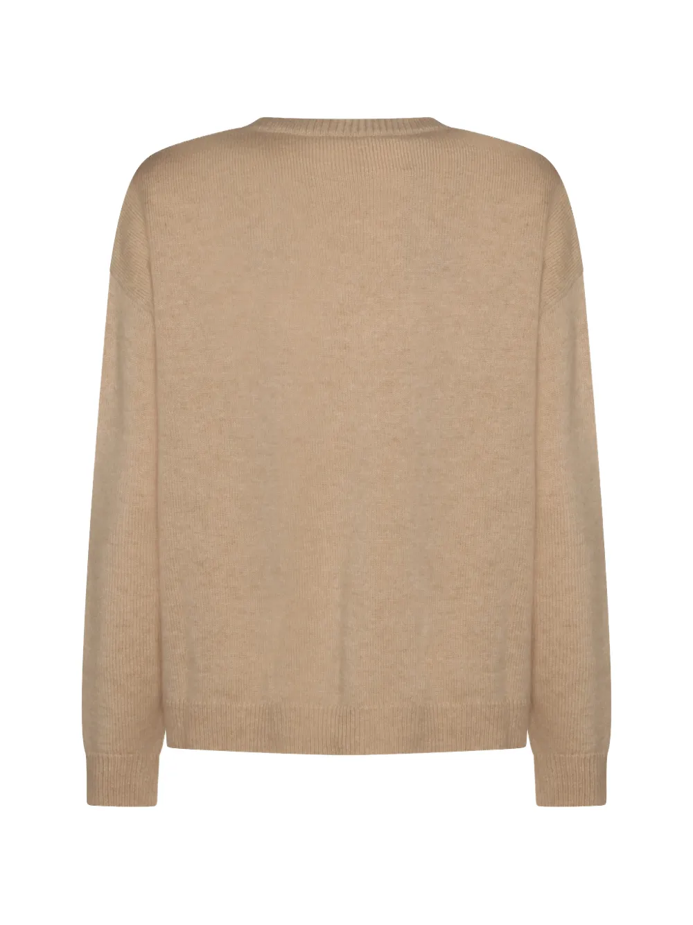 Max Mara Kasjmier en wollen oversized trui Beige
