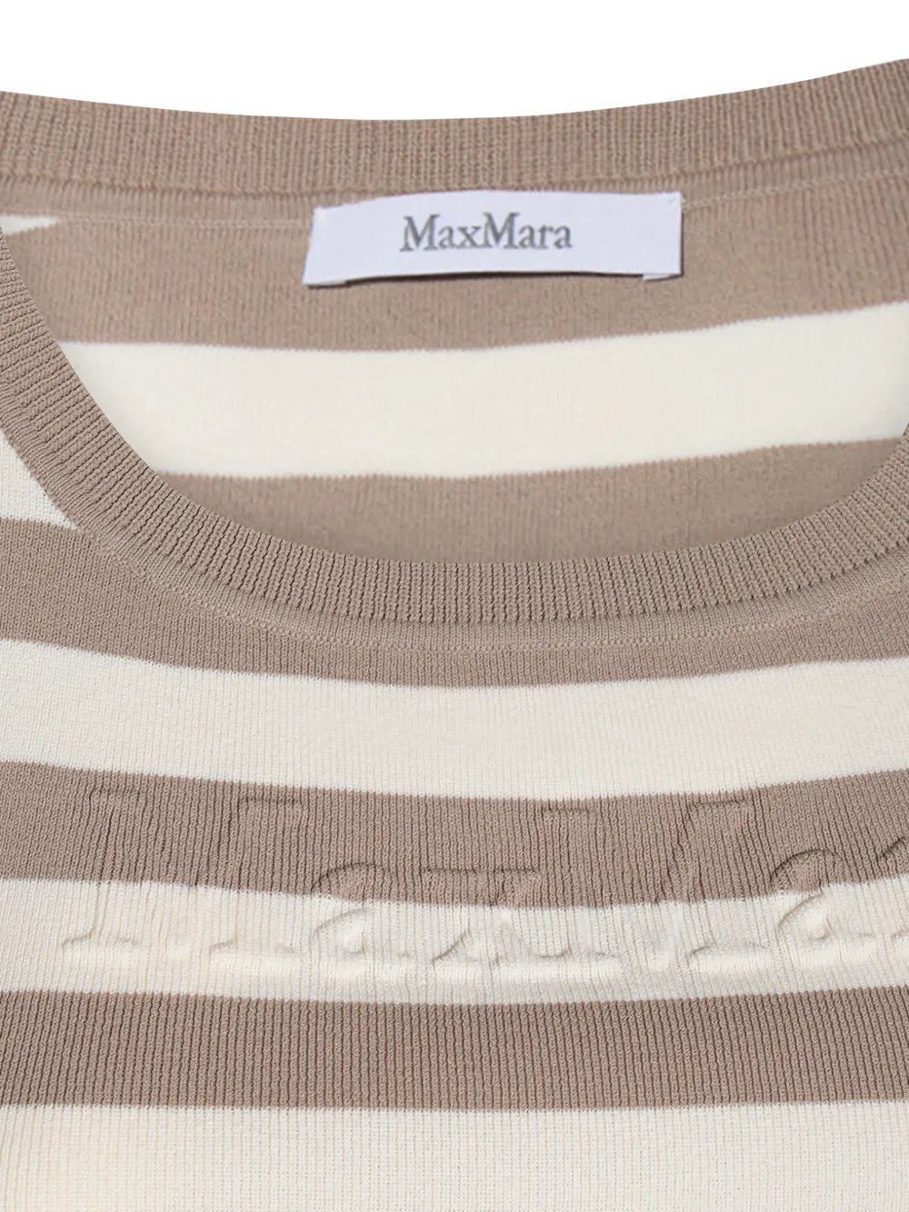 Max Mara Gestreepte top Beige