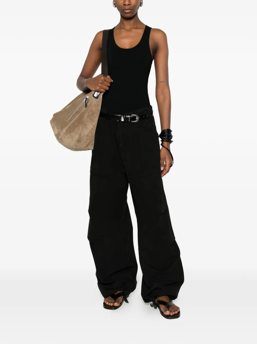  Entire Studios Scoop-neck Bodysuit - Black 