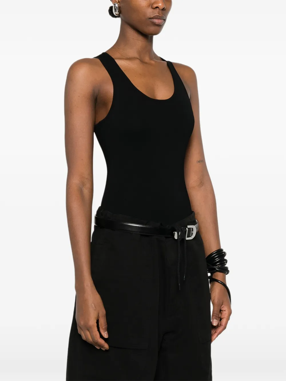 Entire Studios Scoop-neck Bodysuit - Black 