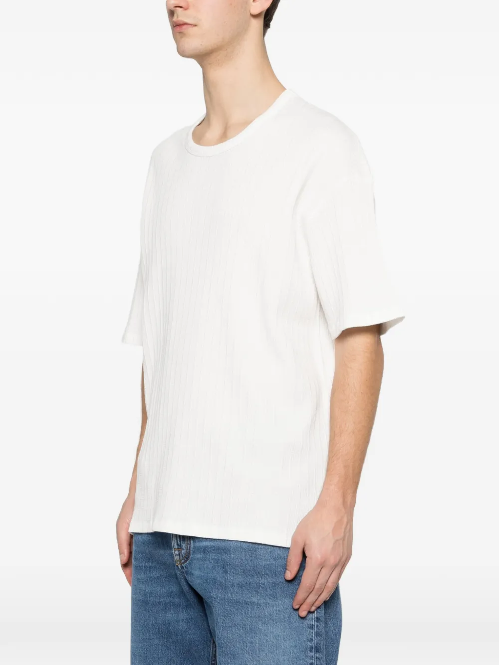  Maison Labiche Ziem Knitted T-shirt - White 