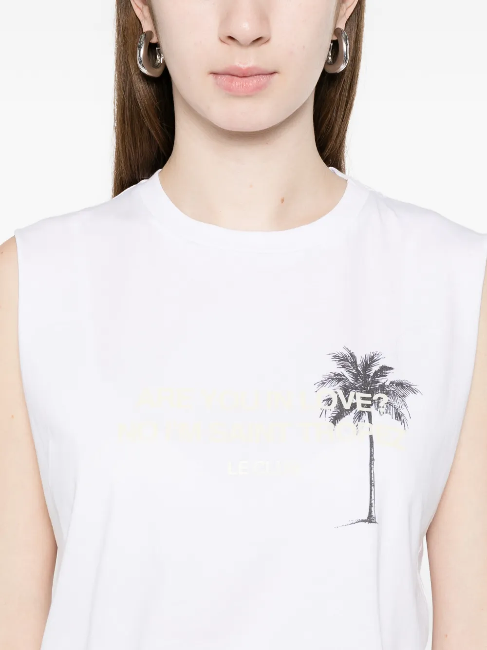 Palm-Tree Printed Vest