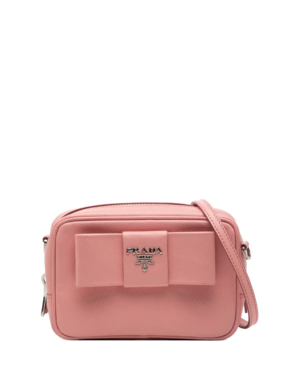 Prada Pre-Owned 2000-2005 Saffiano Fiocco Bow Camera Bag crossbody bag - Rosa