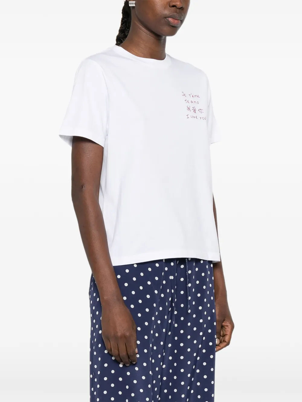  Maison Labiche Lettering T-shirt - White 