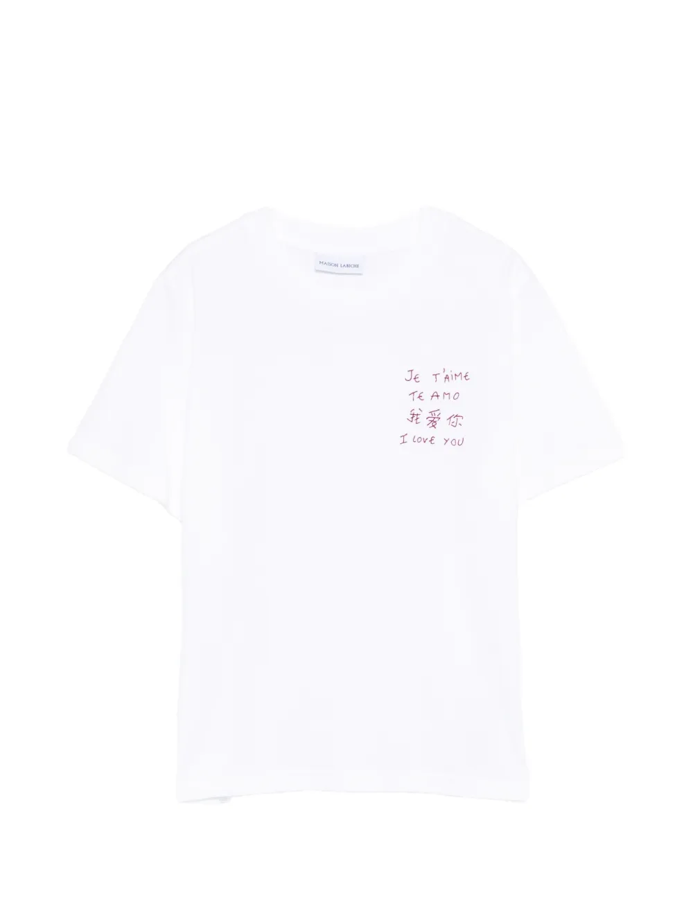 Maison Labiche lettering T-shirt - Bianco