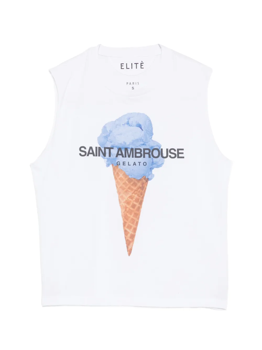 Elite Canotta con stampa - Bianco