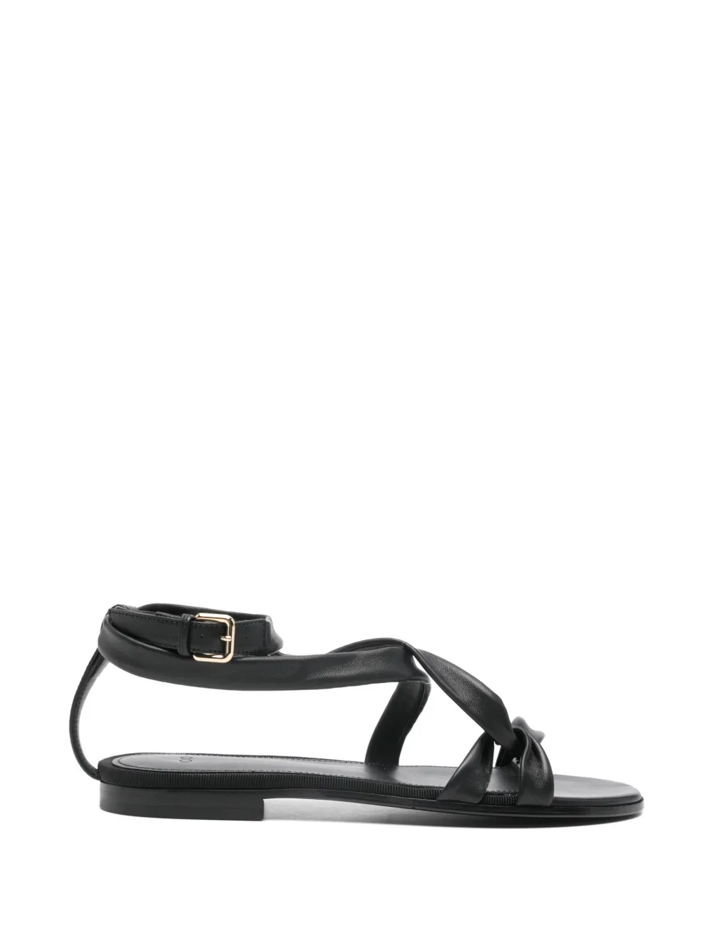 Co knotted strap flat sandals - Nero