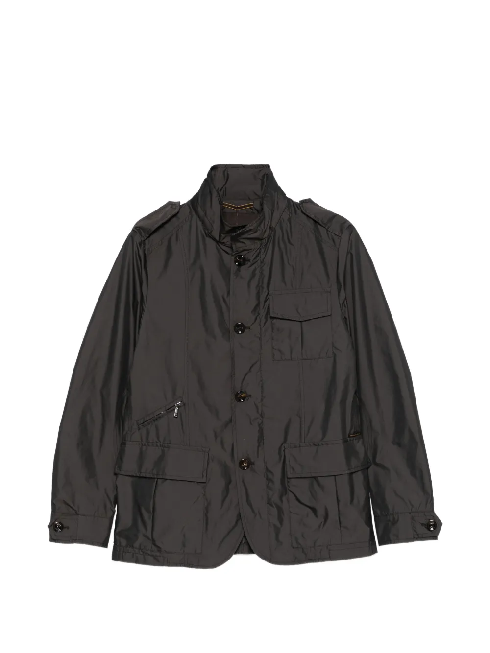 Moorer chest-pocket military jacket - Grau