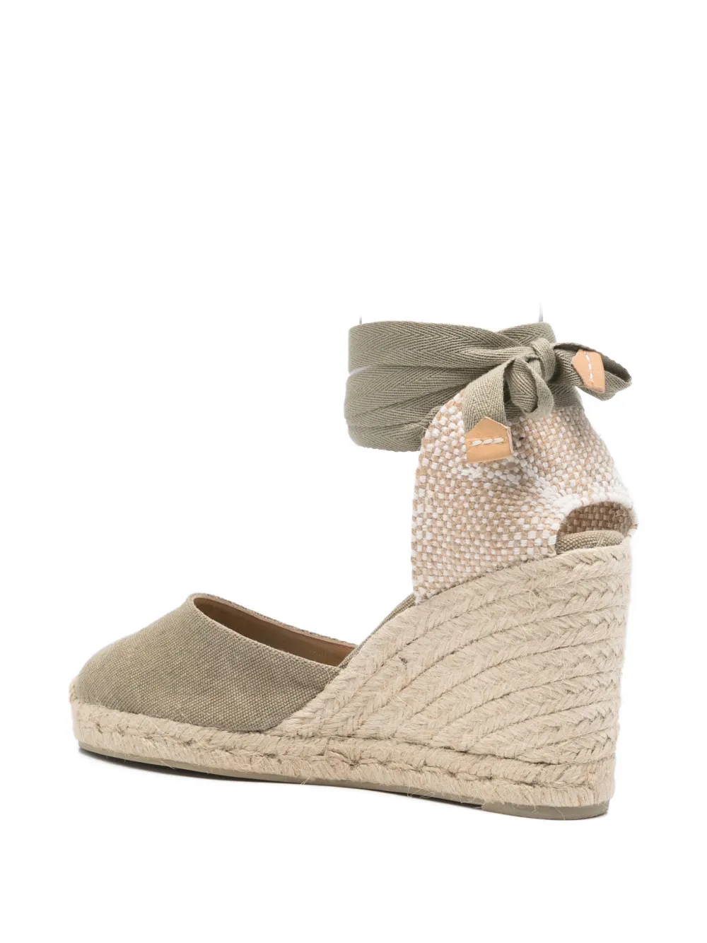 Castañer Carina espadrilles met gestrikte enkels Groen