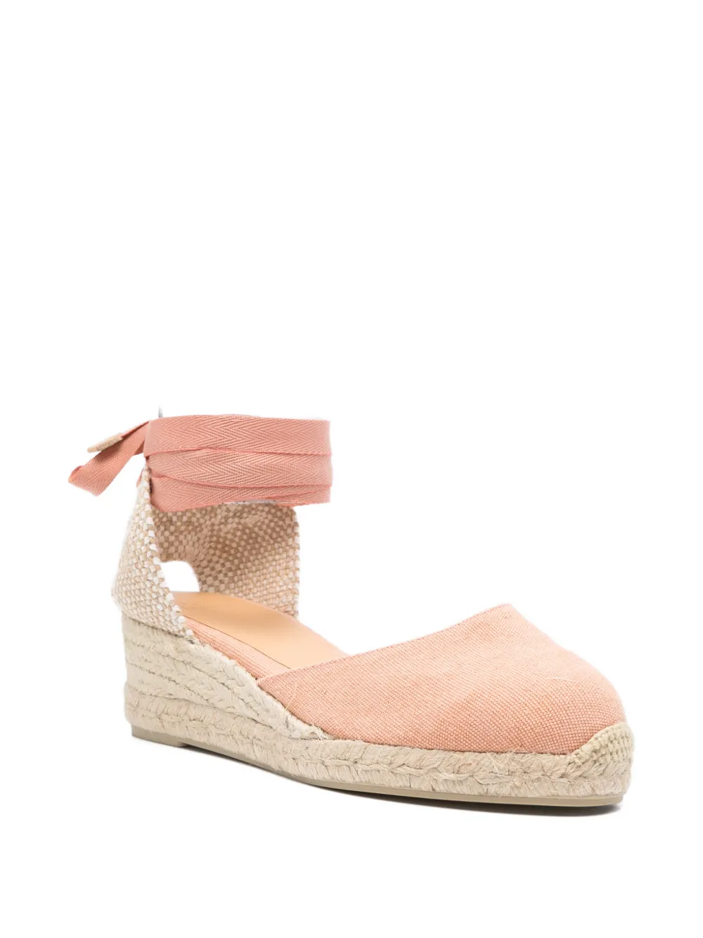 Castañer Carina espadrilles met sleehak Roze