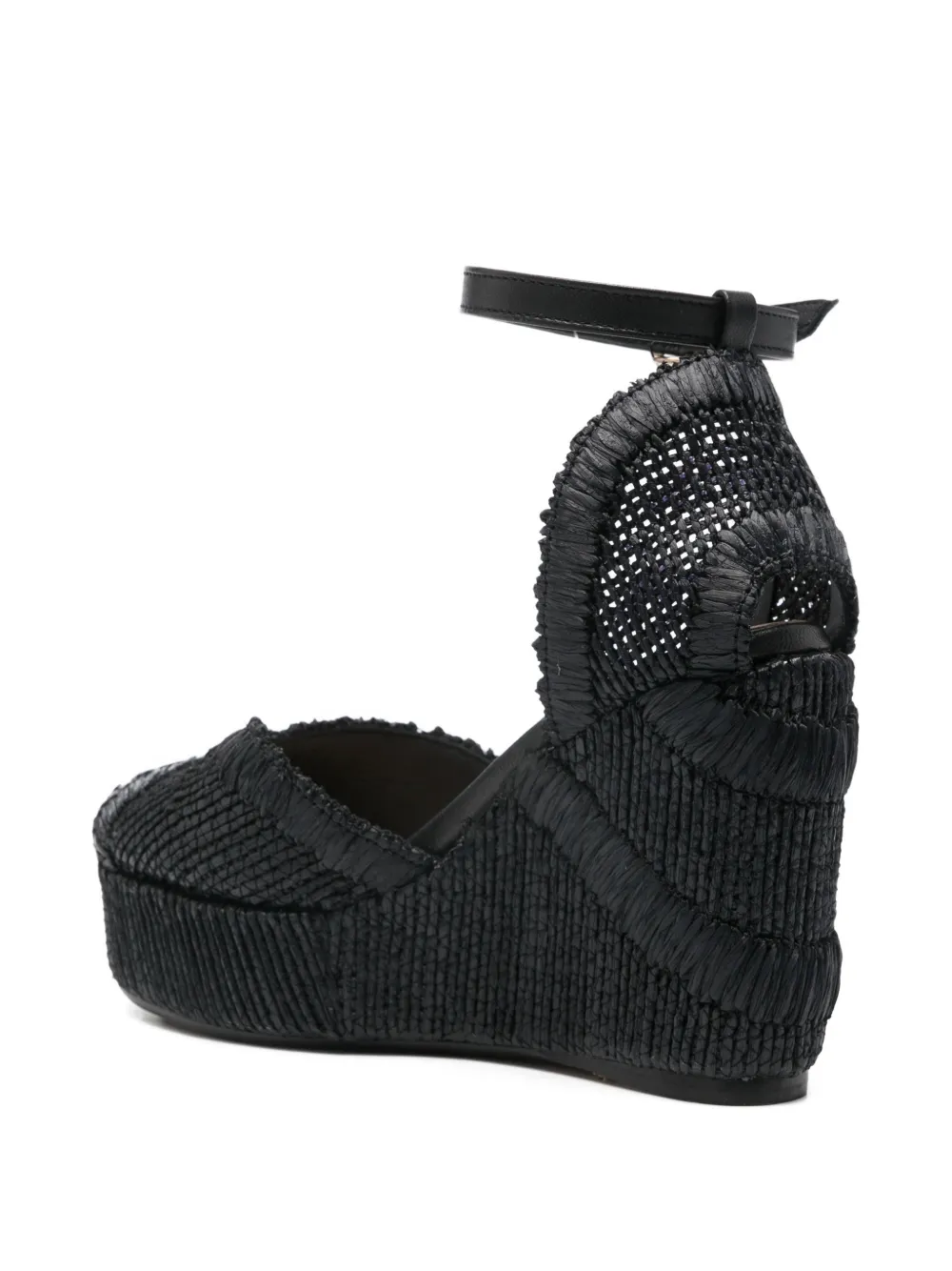 Castañer Charmie espadrilles met plateauzool Zwart