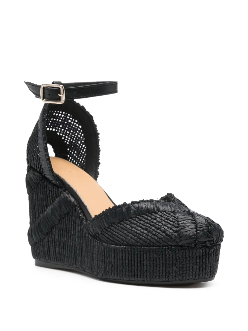 Castañer Charmie espadrilles met plateauzool Zwart