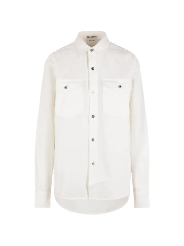 JW Anderson Buttoned Shirt in White