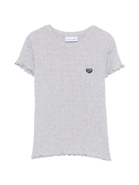 Maison Labiche ruffled logo-patch T-shirt