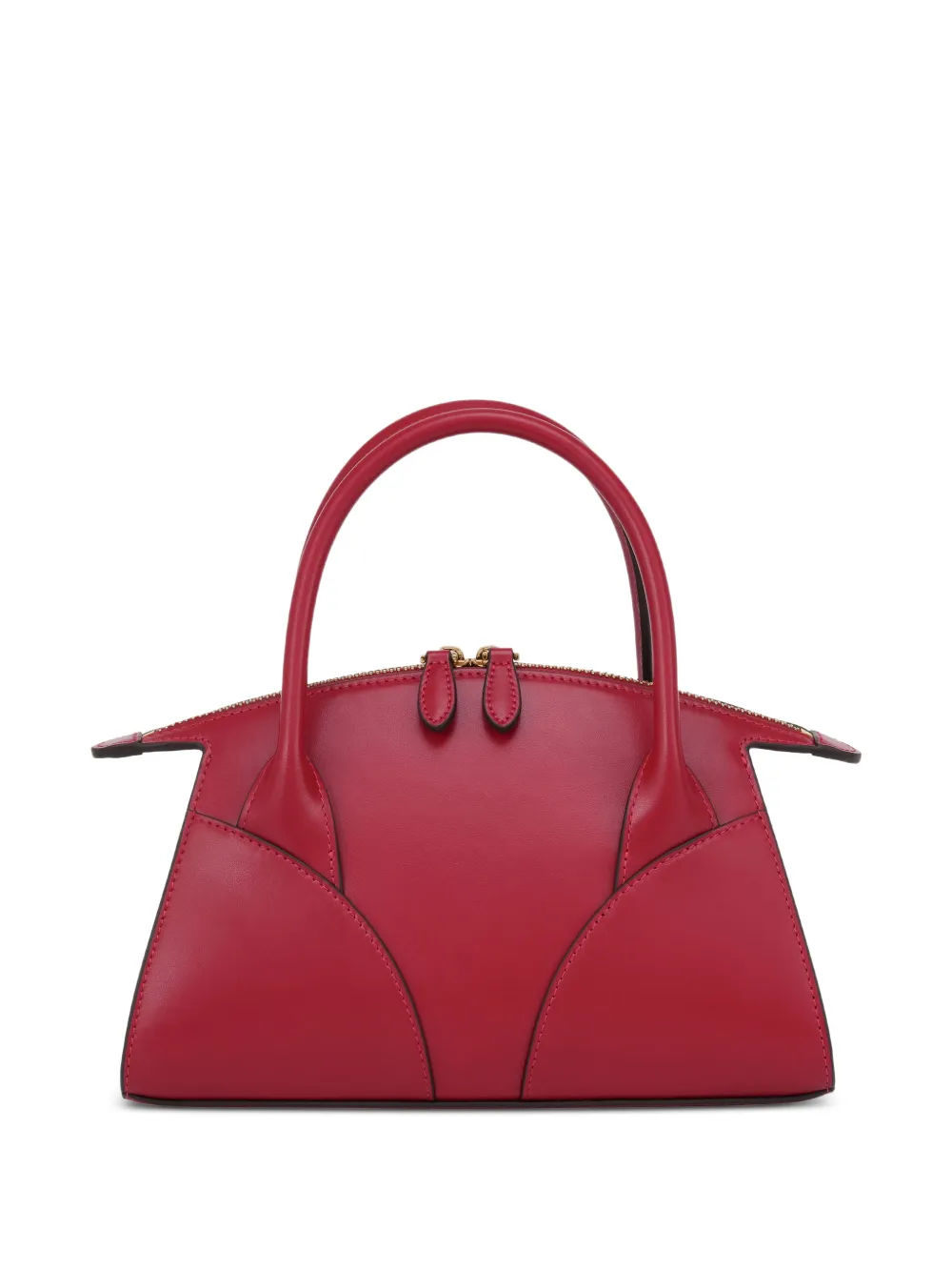 Potamy Mini Premium Leather Tote Bag In Red
