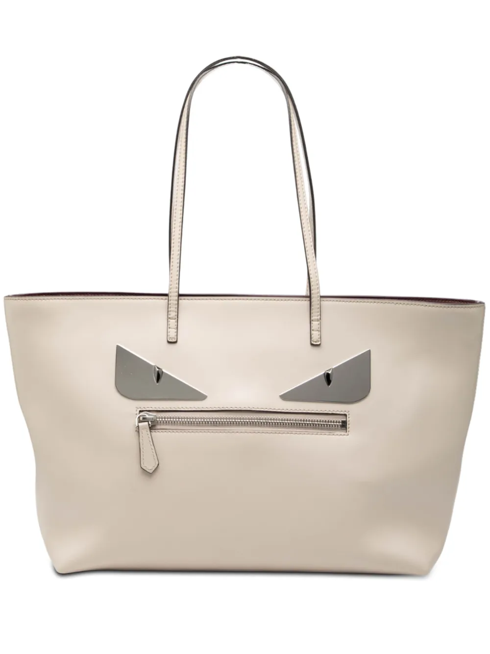 Fendi Pre-Owned 2000-2010 Medium Leather Monster Roll tote bag - Marrone