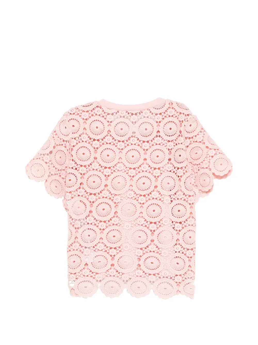 TWINSET Kids Gehaakte top met applicatie Roze