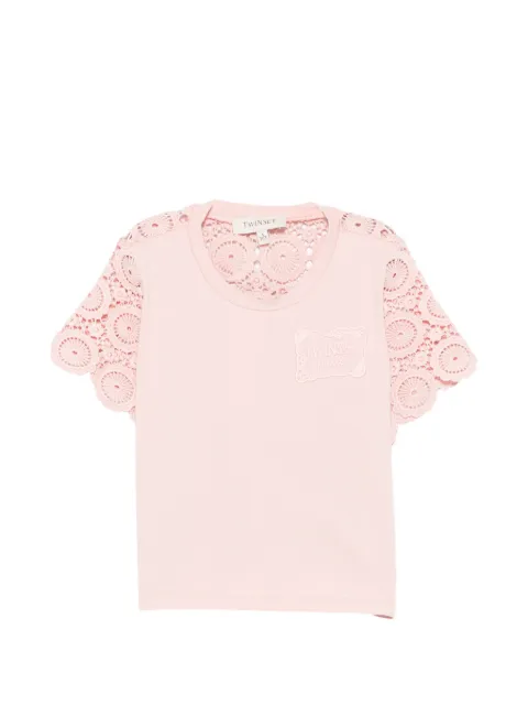 TWINSET Kids top con aplique de crochet