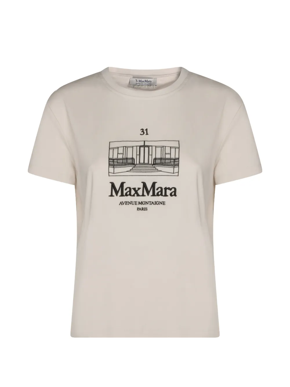 'S Max Mara T-shirt Bella con stampa grafica - Bianco