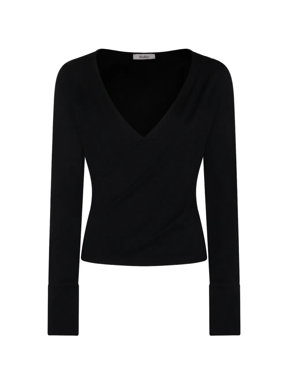 Max Mara Top con scollo a V - Nero