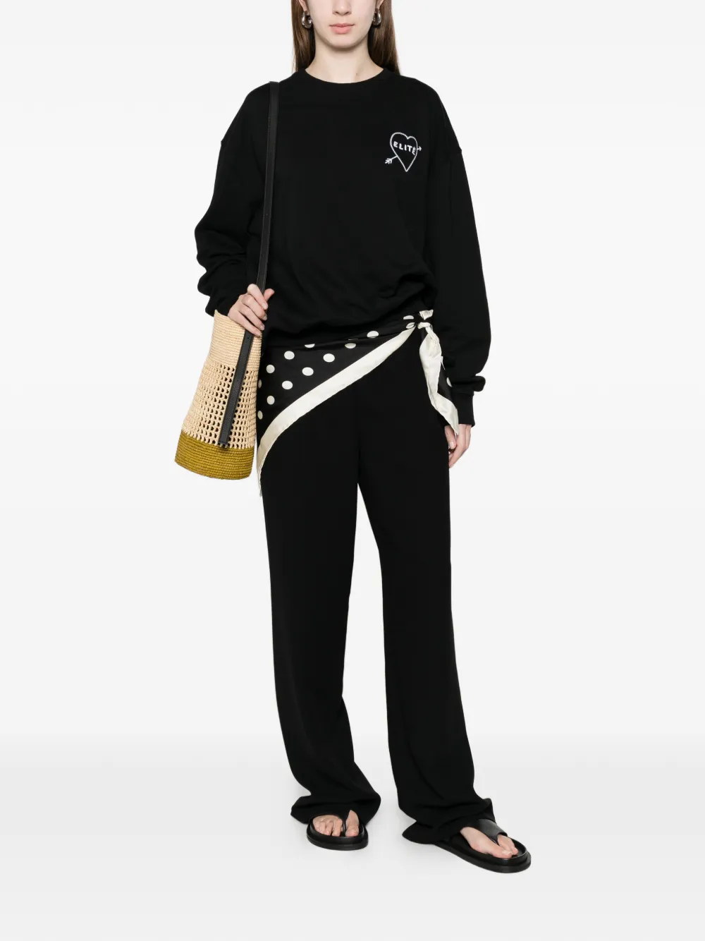 Heart-Motif Sweatshirt