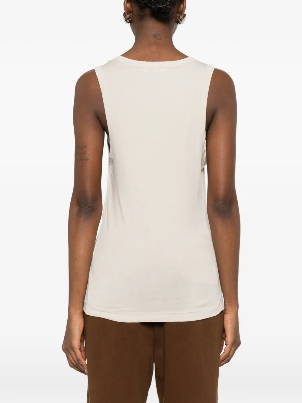 ENTIRE STUDIOS Mouwloze top Beige