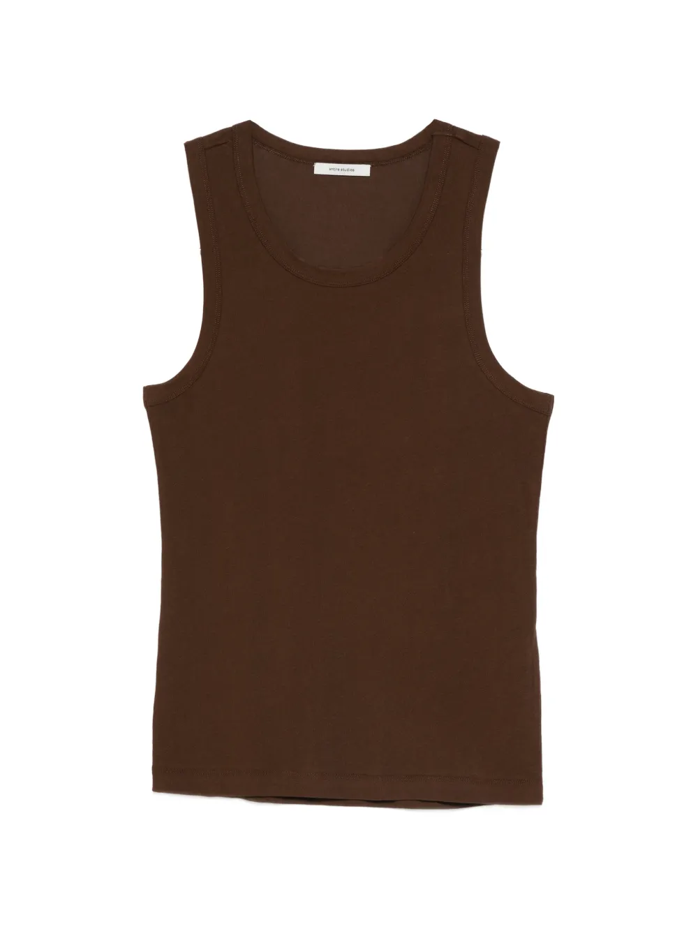ENTIRE STUDIOS round-neck top - Marrone