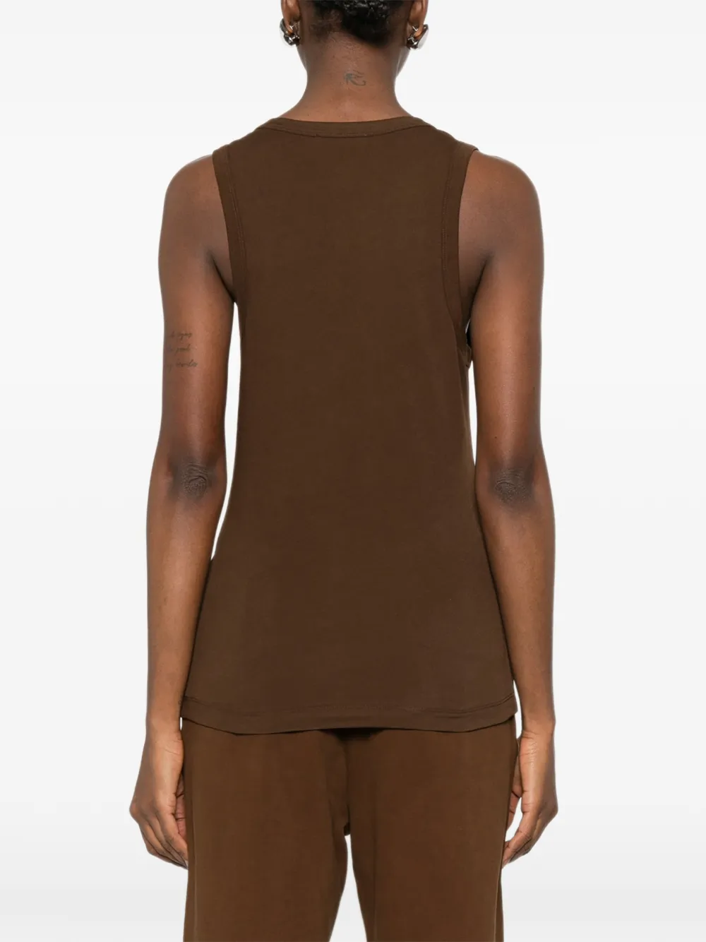 ENTIRE STUDIOS Doorzichtige tanktop Bruin