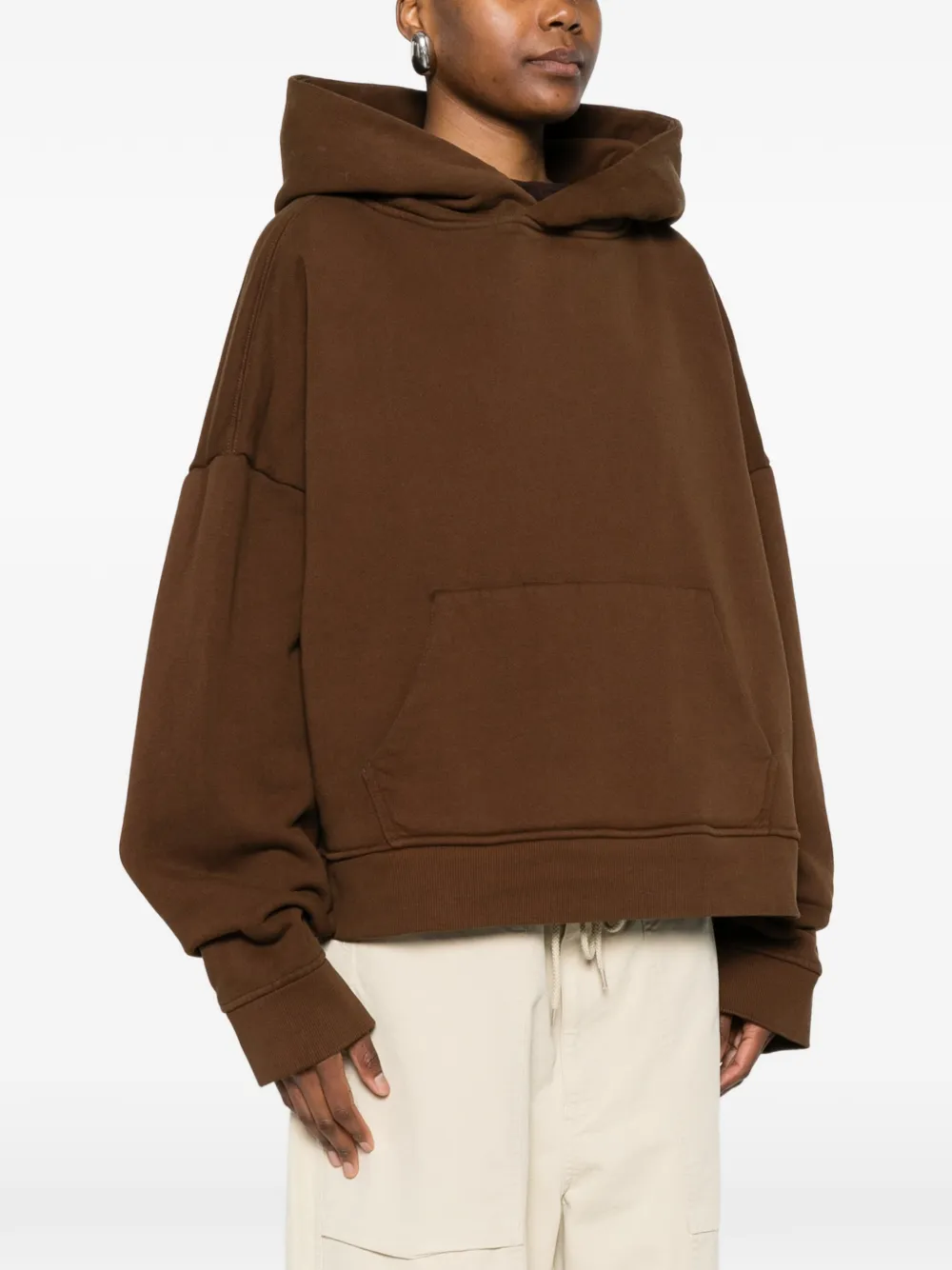  Entire Studios Cotton Hoodie - Brown 