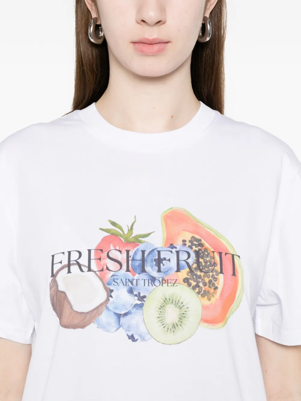 Elite T-shirt met print Wit