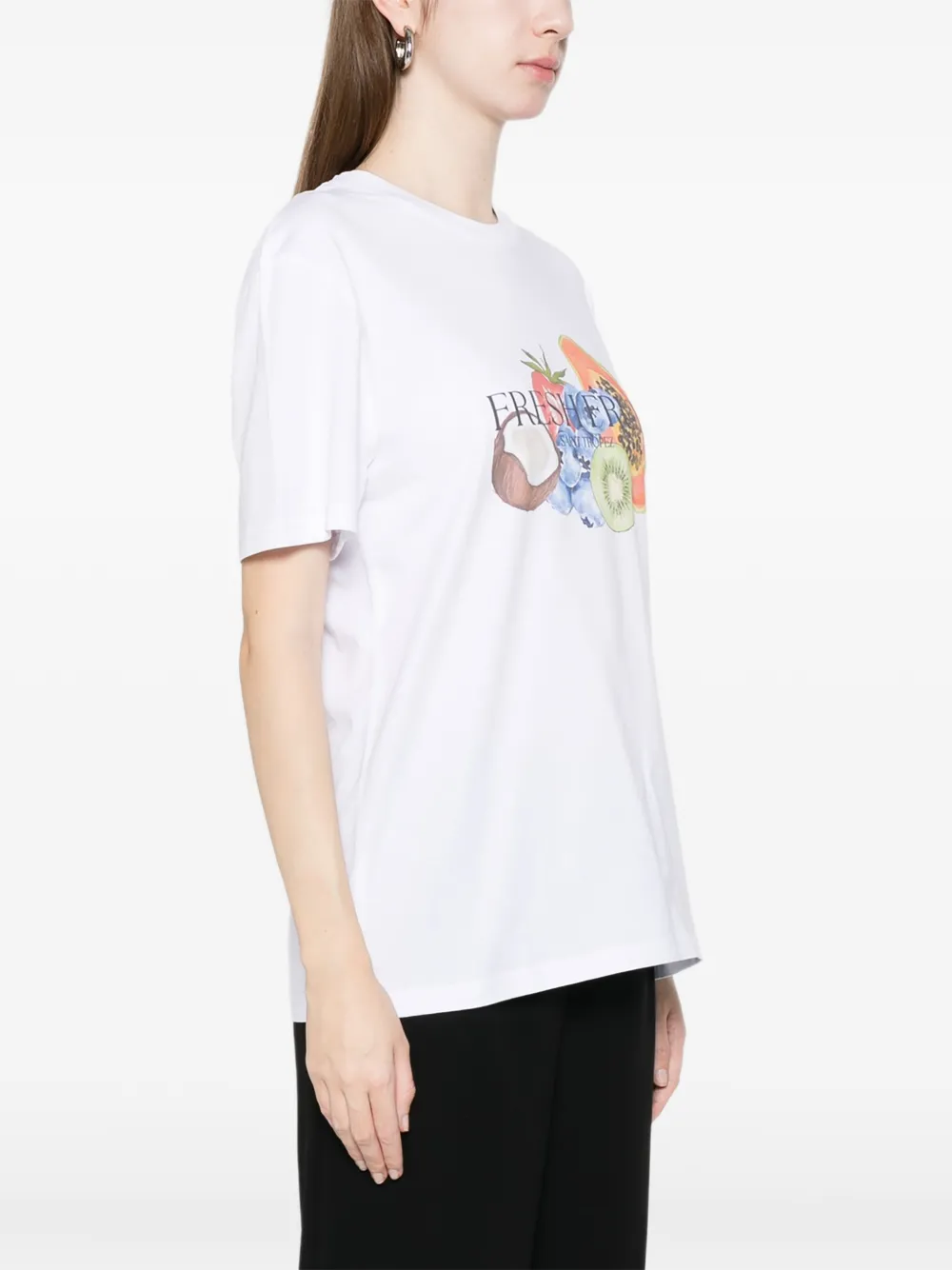  Elite Fruit-print Short-sleeve T-shirt - White 