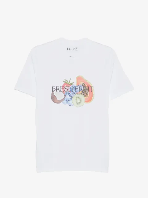 Elite fruit-print short-sleeve T-shirt