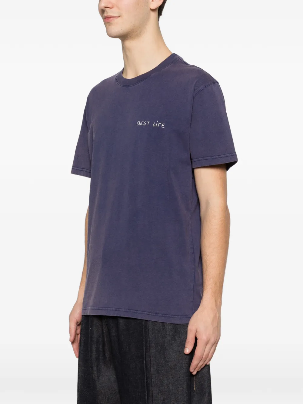  Maison Labiche Popincourt Embroidered T-shirt - Blue 