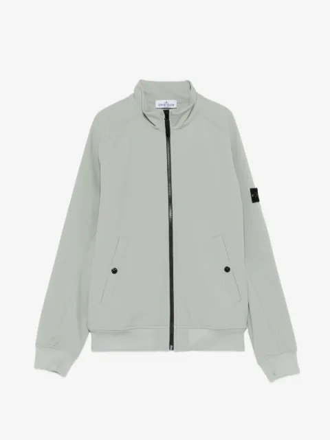 Stone Island Junior veste zippée à patch logo
