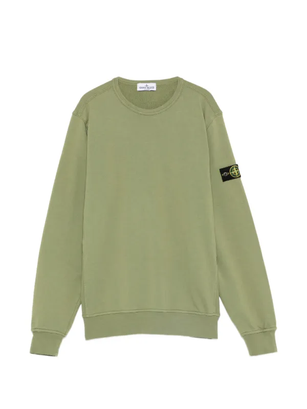 Stone Island Junior Patch Sweatshirt | Green | FARFETCH ID