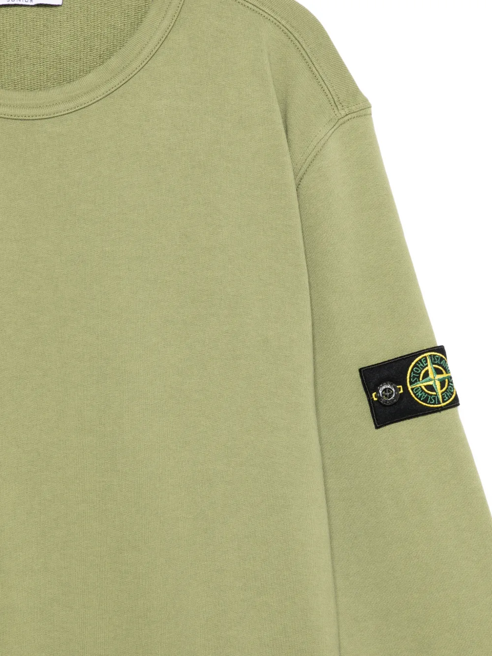 Stone Island Junior Sweater met patch Groen