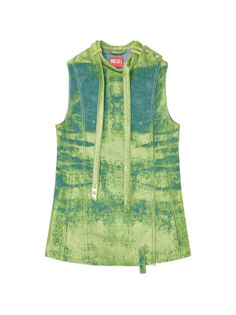 Diesel biker-straps vest - Green
