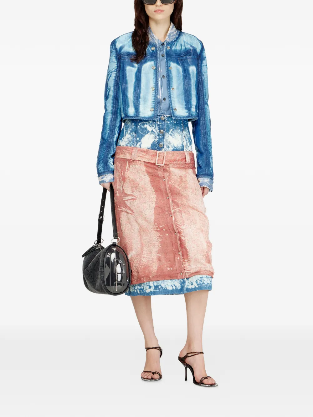  Diesel Buttoned Denim Jacket - Blue 