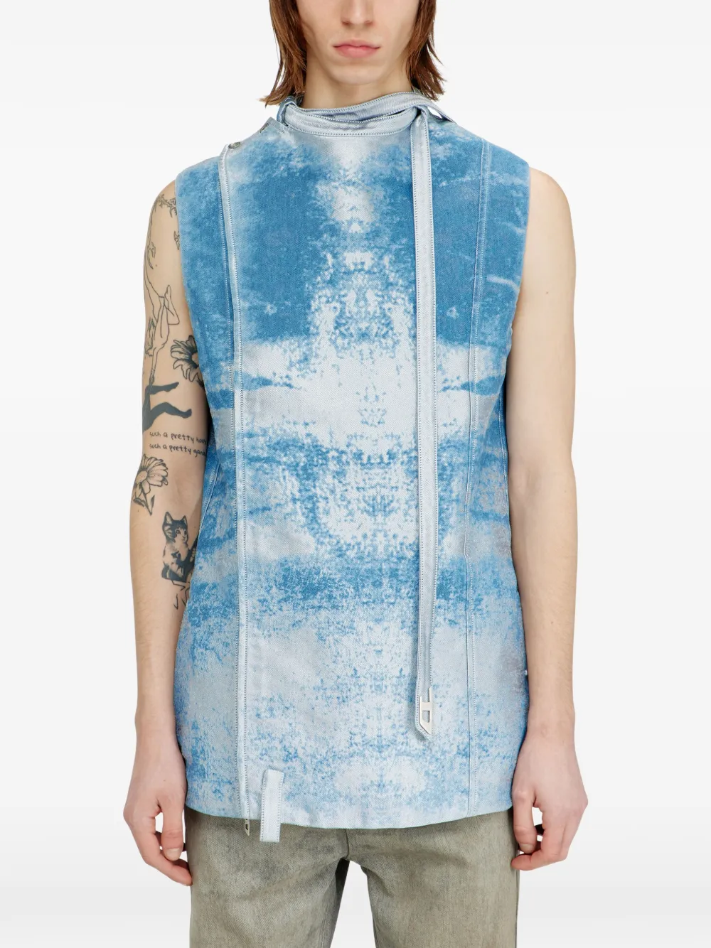  Diesel D-lormil-fsi Vest - Blue 